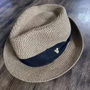Disney Parks Straw Fedora Hat